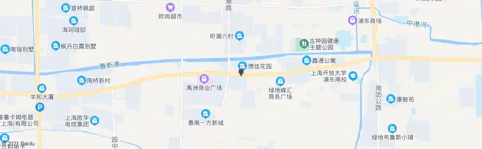 上海沪南公路听潮路_公交站地图_上海公交_妙搜公交查询2025
