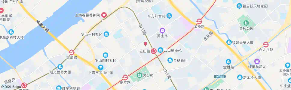 上海黄山新村_公交站地图_上海公交_妙搜公交查询2025