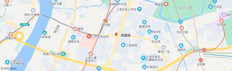 上海浦建路杨高南路_公交站地图_上海公交_妙搜公交查询2025