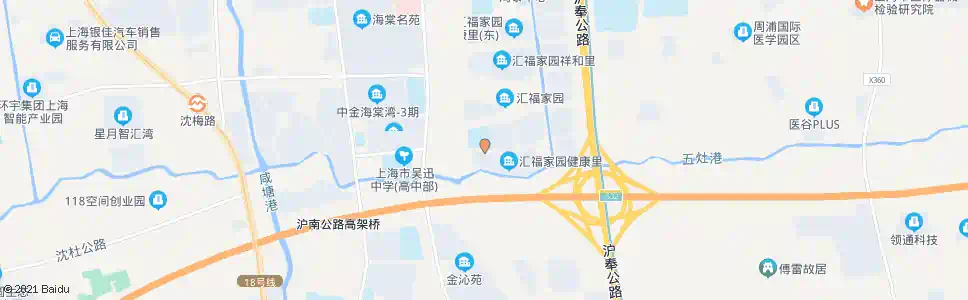 上海瑞和路周达路_公交站地图_上海公交_妙搜公交查询2025