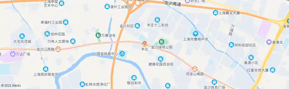 上海丰庄站_公交站地图_上海公交_妙搜公交查询2025
