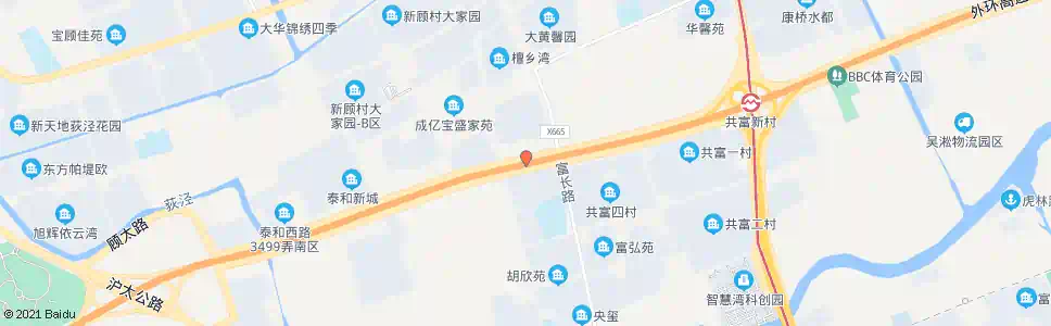 上海胡庄村_公交站地图_上海公交_妙搜公交查询2025