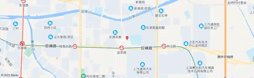 上海金京路巨峰路_公交站地图_上海公交_妙搜公交查询2025