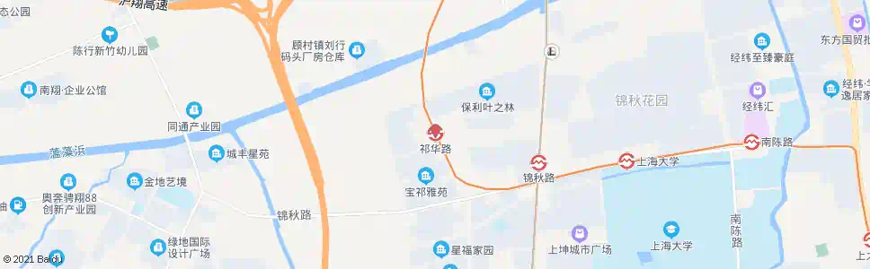上海祁华路站_公交站地图_上海公交_妙搜公交查询2025