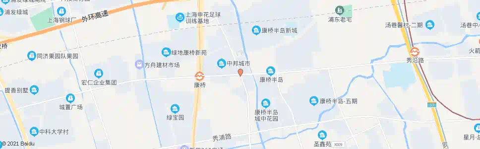 上海秀沿路康沈路_公交站地图_上海公交_妙搜公交查询2025