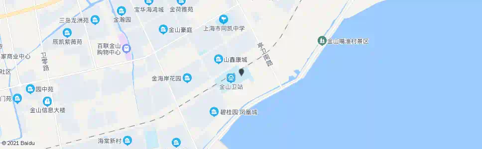 上海金山卫站(南广场东站)_公交站地图_上海公交_妙搜公交查询2025