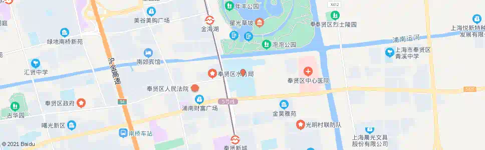 上海南奉公路金海公路(奉贤中学)_公交站地图_上海公交_妙搜公交查询2025