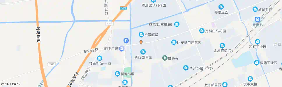 上海明中路月台路_公交站地图_上海公交_妙搜公交查询2025