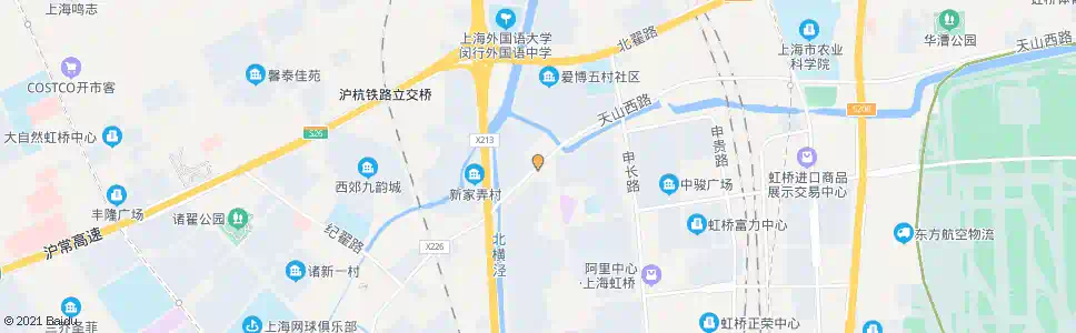上海申长路天山西路(招呼站)_公交站地图_上海公交_妙搜公交查询2025