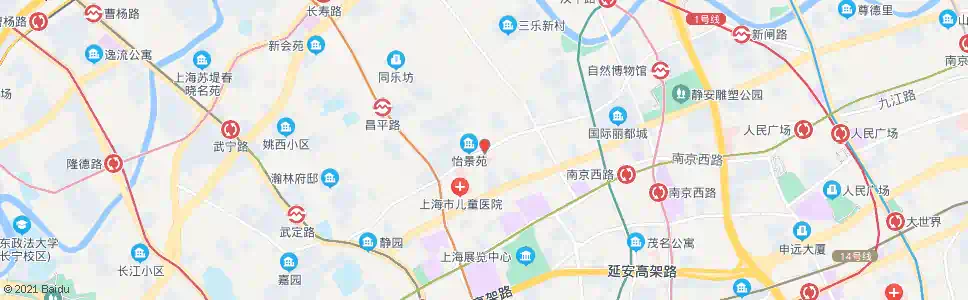 上海西康路新闸路_公交站地图_上海公交_妙搜公交查询2025