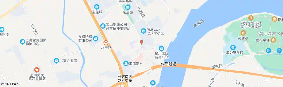上海海滨八村_公交站地图_上海公交_妙搜公交查询2025