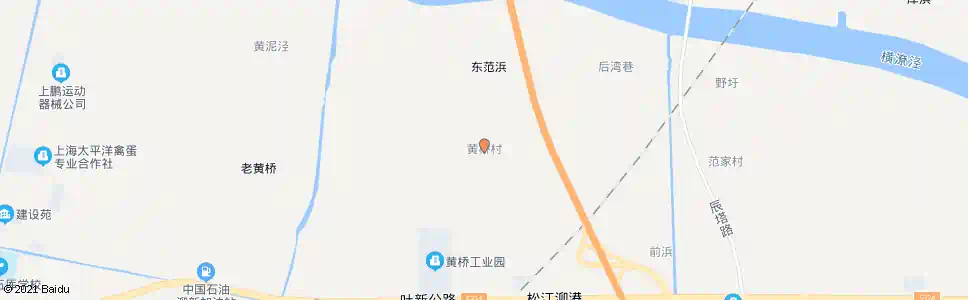 上海东黄桥村_公交站地图_上海公交_妙搜公交查询2025