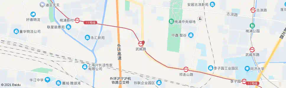 上海武威路真南路_公交站地图_上海公交_妙搜公交查询2025