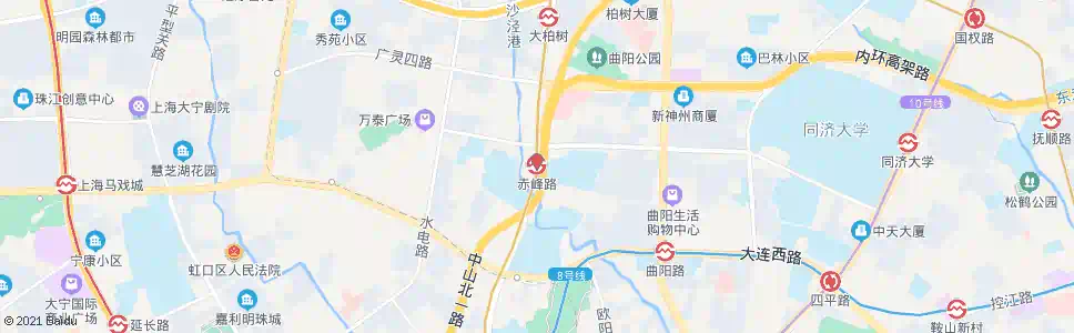 上海赤峰路曲阳路_公交站地图_上海公交_妙搜公交查询2025