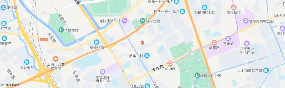 上海航新路航北路_公交站地图_上海公交_妙搜公交查询2025