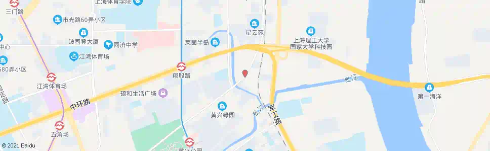 上海国顺东路翔殷支路_公交站地图_上海公交_妙搜公交查询2025
