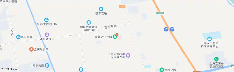 上海川沙(益民大星村)_公交站地图_上海公交_妙搜公交查询2025