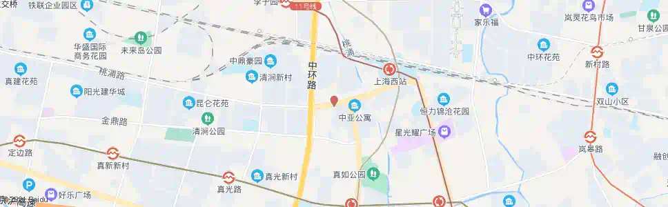 上海桃浦路真北路_公交站地图_上海公交_妙搜公交查询2025