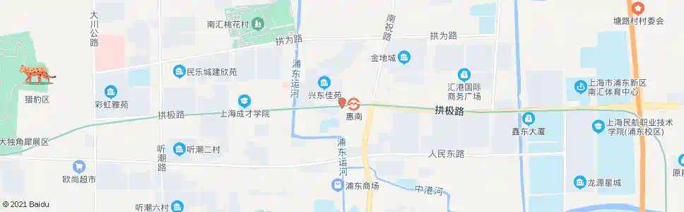 上海拱极路梅花路_公交站地图_上海公交_妙搜公交查询2025
