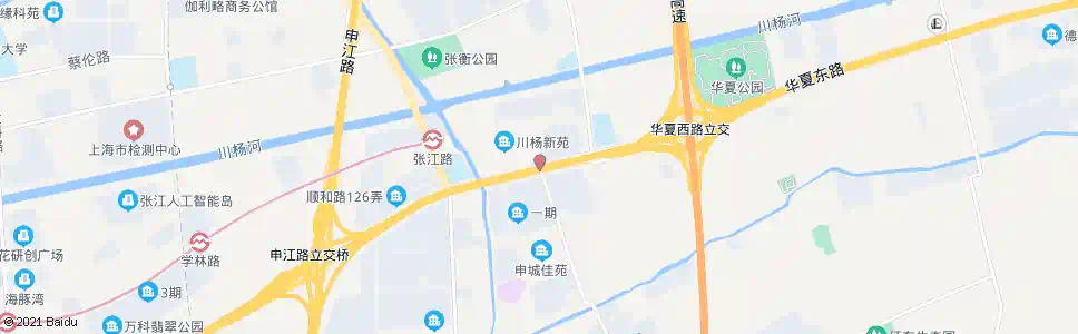 上海华夏中路孙环路_公交站地图_上海公交_妙搜公交查询2025