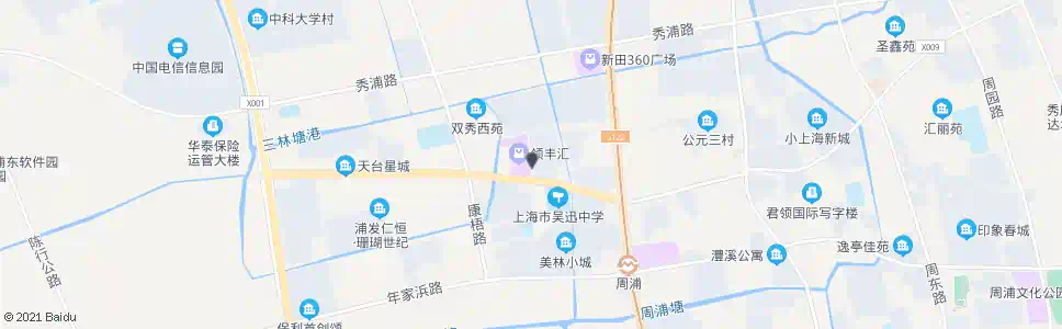 上海秀海路上南路_公交站地图_上海公交_妙搜公交查询2025