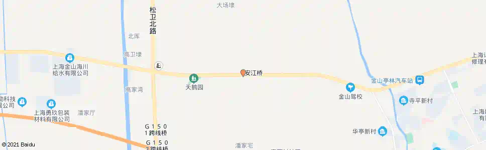 上海亭枫公路安江桥_公交站地图_上海公交_妙搜公交查询2025
