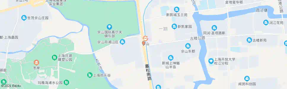 上海古楼路嘉松南路(9号线佘山站)_公交站地图_上海公交_妙搜公交查询2025