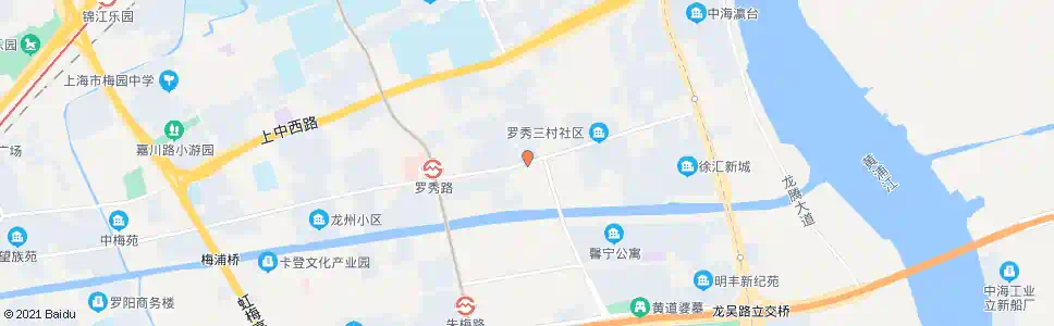 上海长桥路罗秀路_公交站地图_上海公交_妙搜公交查询2025