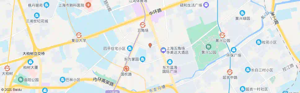 上海国定路黄兴路_公交站地图_上海公交_妙搜公交查询2025