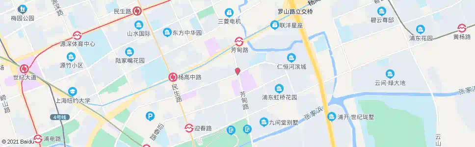 上海丁香路芳甸路_公交站地图_上海公交_妙搜公交查询2025