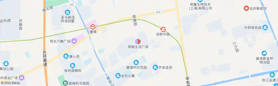 上海顾唐路创新中路_公交站地图_上海公交_妙搜公交查询2025