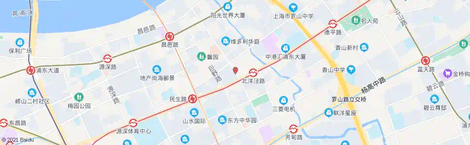 上海苗圃路张杨路_公交站地图_上海公交_妙搜公交查询2025