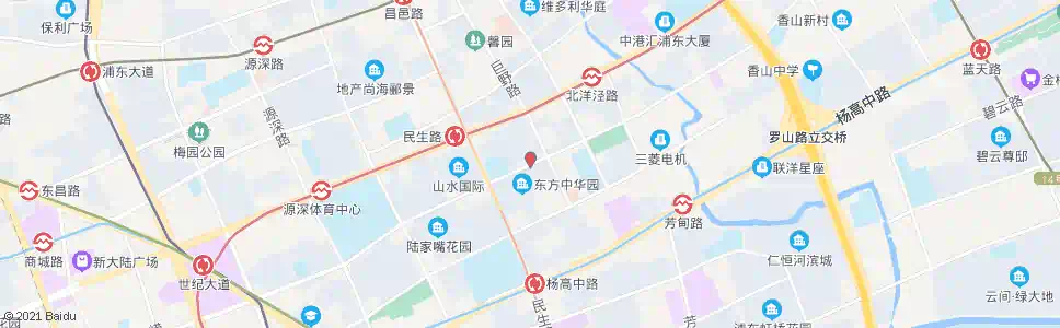 上海羽山路民生路_公交站地图_上海公交_妙搜公交查询2025