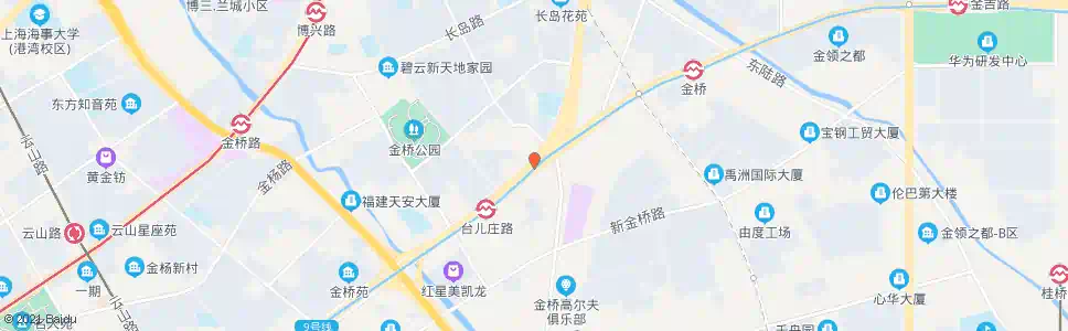 上海杨高中路金海路_公交站地图_上海公交_妙搜公交查询2025