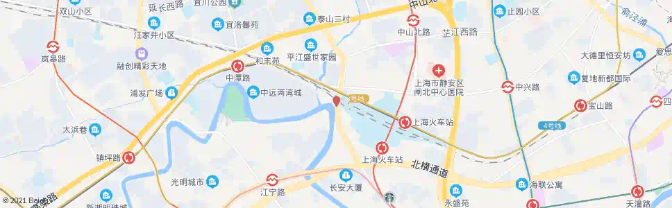 上海上海火车站恒丰路_公交站地图_上海公交_妙搜公交查询2025