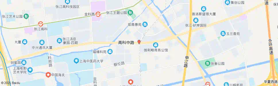 上海紫薇路高科中路_公交站地图_上海公交_妙搜公交查询2025