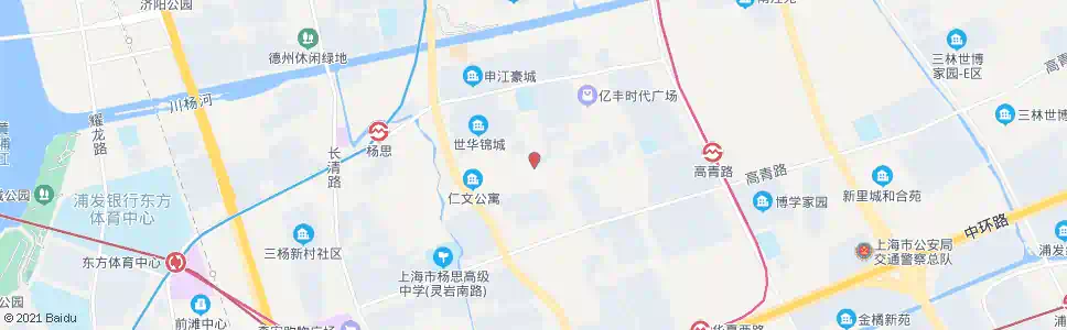 上海洪山路海阳路_公交站地图_上海公交_妙搜公交查询2025