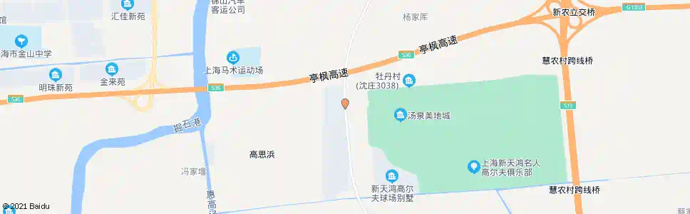上海金石公路沈三路_公交站地图_上海公交_妙搜公交查询2025