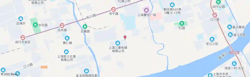 上海江川路华宁路_公交站地图_上海公交_妙搜公交查询2025