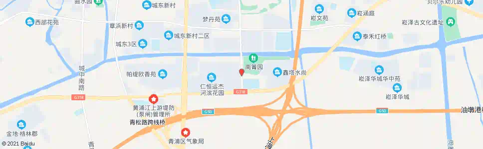 上海华青南路沪青平公路_公交站地图_上海公交_妙搜公交查询2025