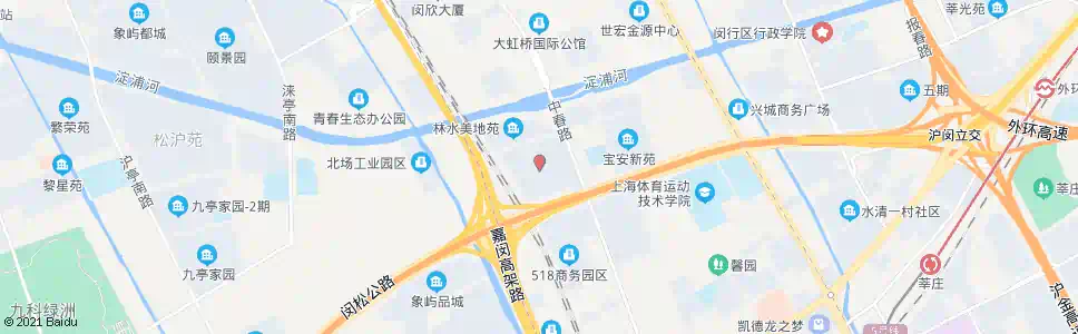 上海莘城苑_公交站地图_上海公交_妙搜公交查询2025