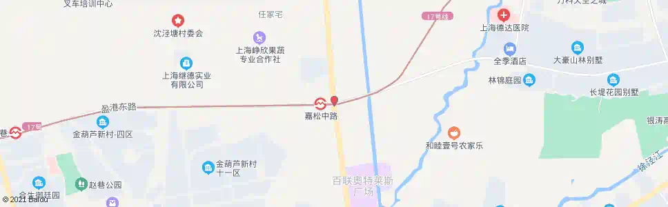 上海嘉松中路盈港东路_公交站地图_上海公交_妙搜公交查询2025