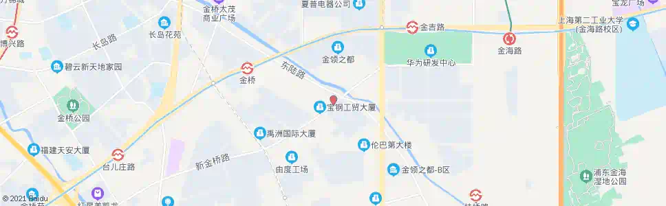 上海新金桥路唐陆路_公交站地图_上海公交_妙搜公交查询2025