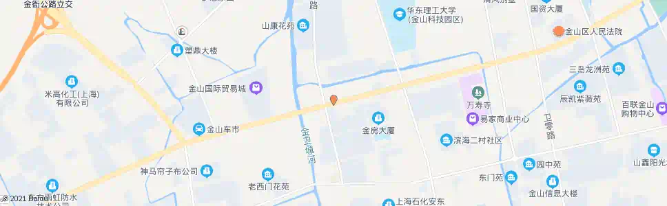 上海金山大道西静路_公交站地图_上海公交_妙搜公交查询2025