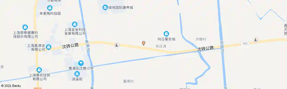上海张巷小港路沈砖公路_公交站地图_上海公交_妙搜公交查询2025