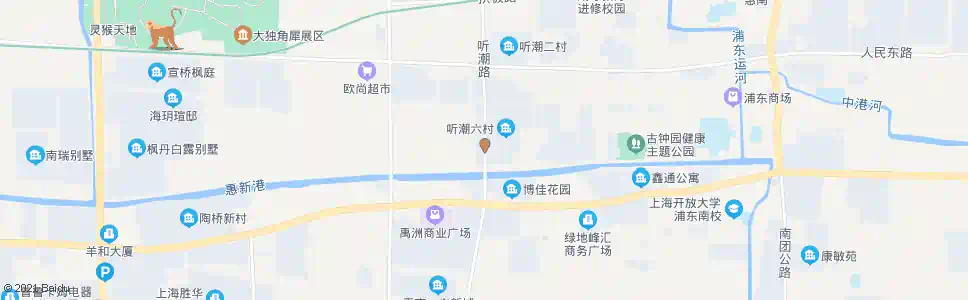 上海听潮路听潮六村_公交站地图_上海公交_妙搜公交查询2025