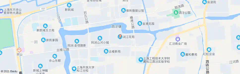 上海润江花苑_公交站地图_上海公交_妙搜公交查询2025