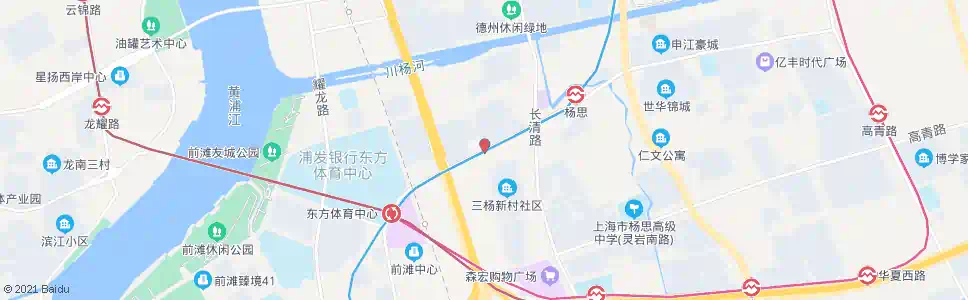 上海杨思路西营南路_公交站地图_上海公交_妙搜公交查询2025