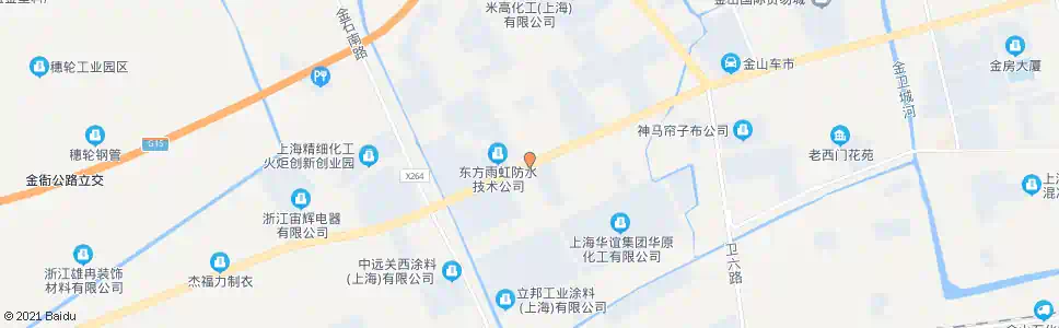 上海金山大道夏盛路_公交站地图_上海公交_妙搜公交查询2025