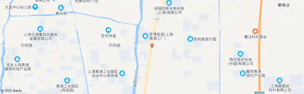 上海天辰路外青松公路_公交站地图_上海公交_妙搜公交查询2025